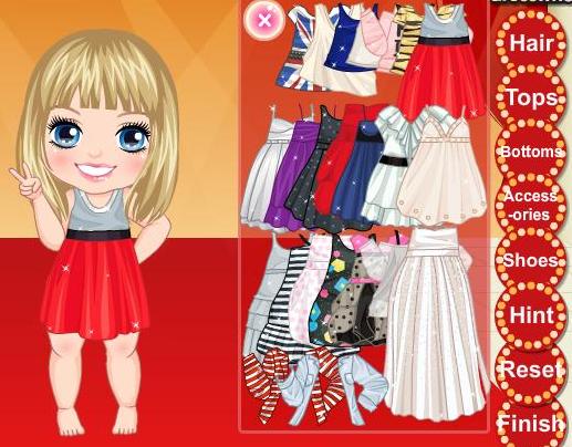 the game miley cyrus baby dress up